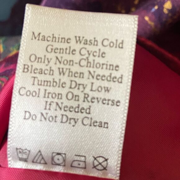 Coldwater Creek - 3/4 Sleeve Colorful Artsy Jacket - size 12 - Picture 7 of 7